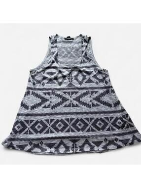Forever 21 Women's Grey and Blue Vests-tanks-cami